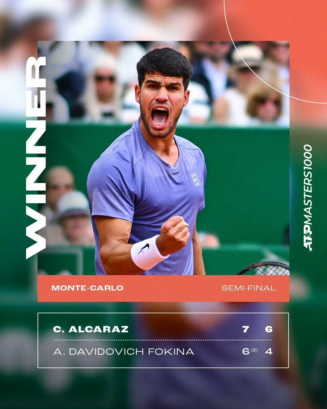 ATP总决赛鏖战蒙特卡洛大师赛,鲁德扛起全队 ATP总决赛鏖战蒙特卡洛大师赛,鲁德扛起全队